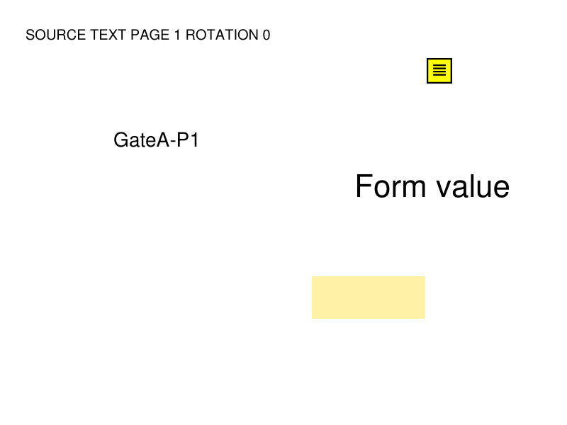 Production Edit PDF output showing added text, whiteout, and highlight overlays